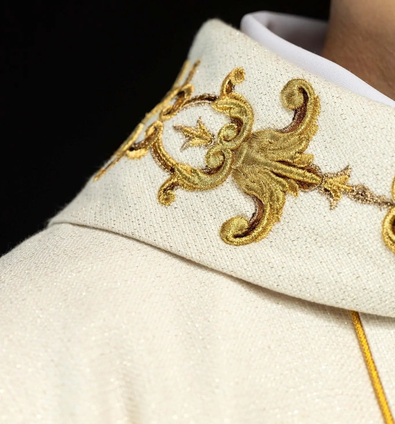 Richly Embroidered Chasuble with Our Lady of the Rosary