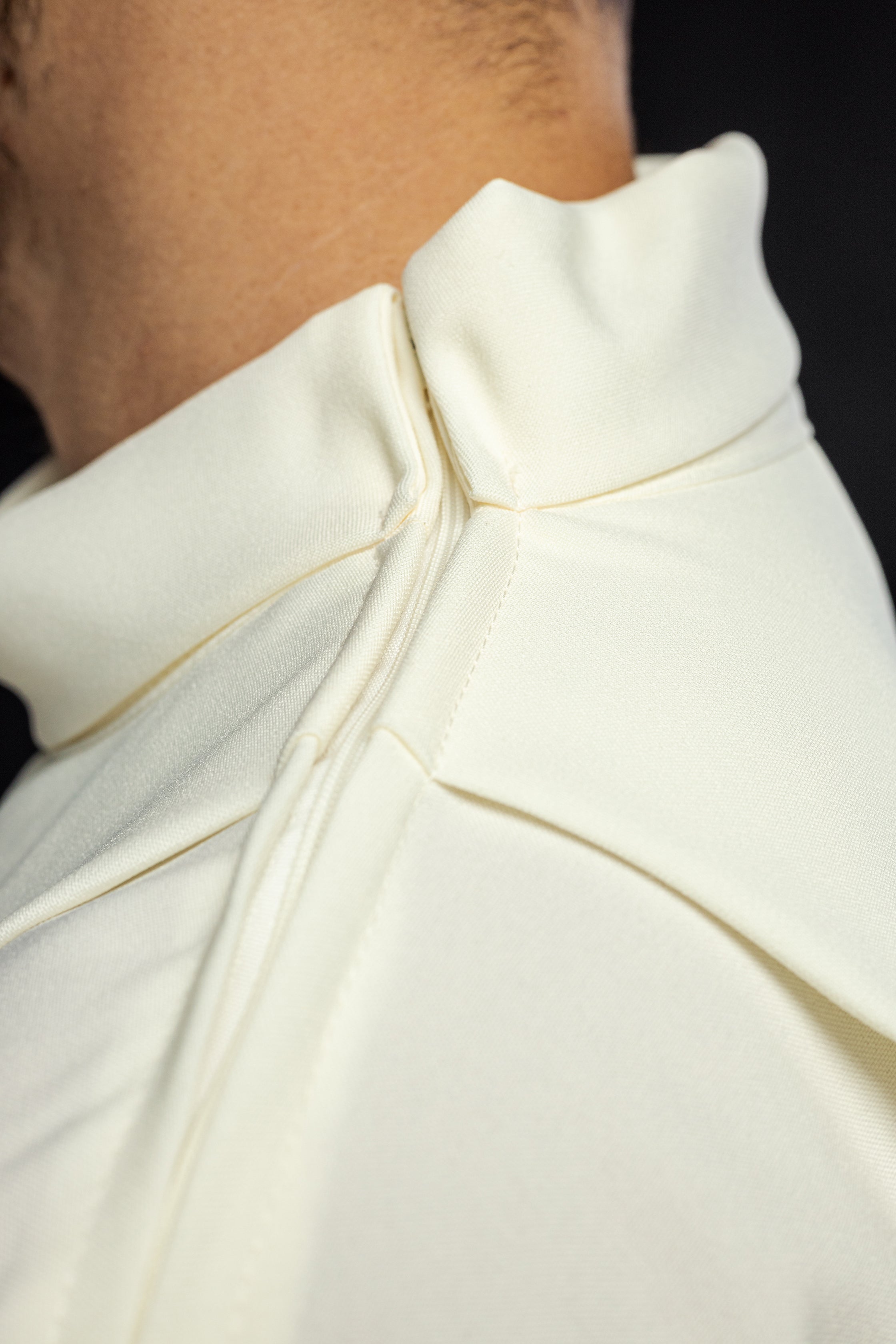 Alba with embroidered mosaic Crosses ecru