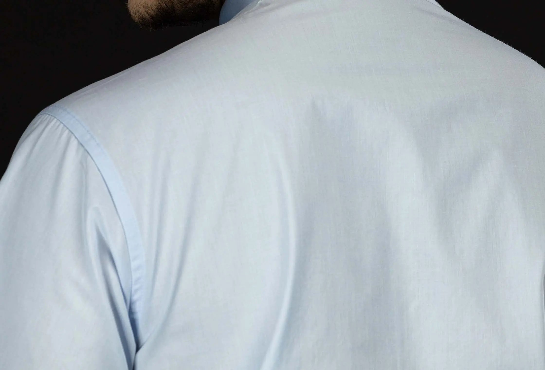 Clergy Shirt Blue Short Sleeve with Collar Tab