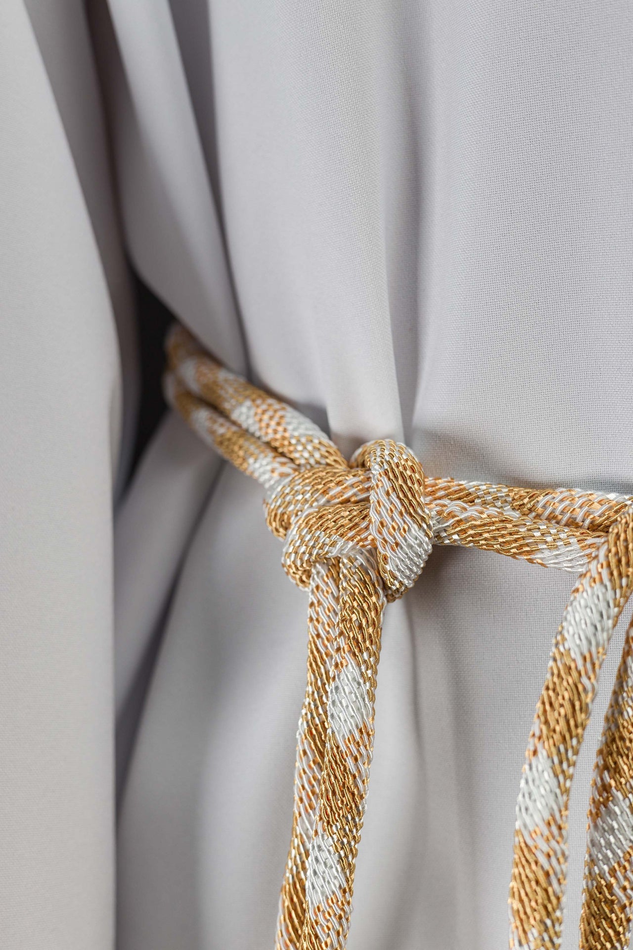 Cingulum liturgiczne biało-złote premium - ORNATY.PL