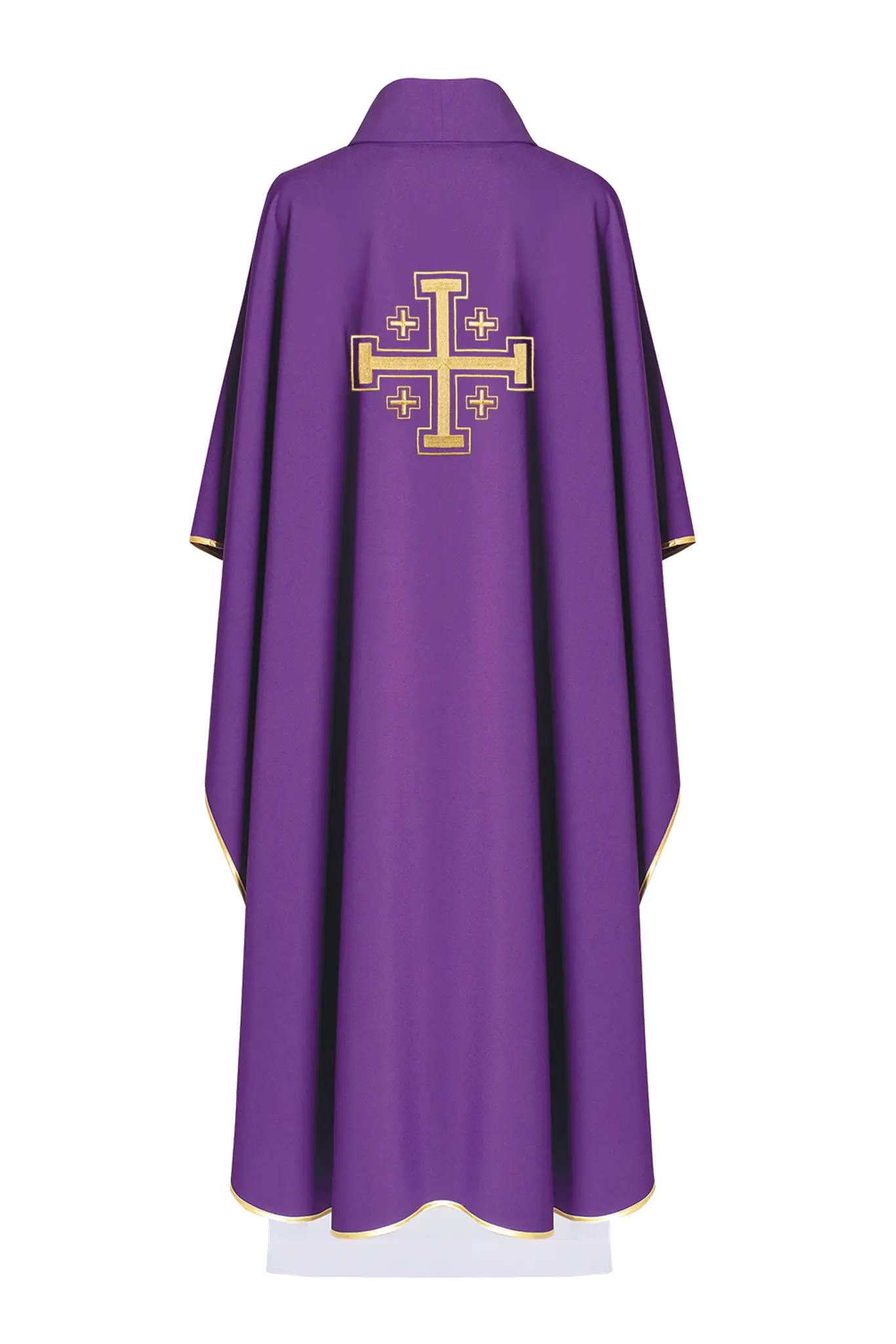 Chasuble with Jerusalem cross purple
