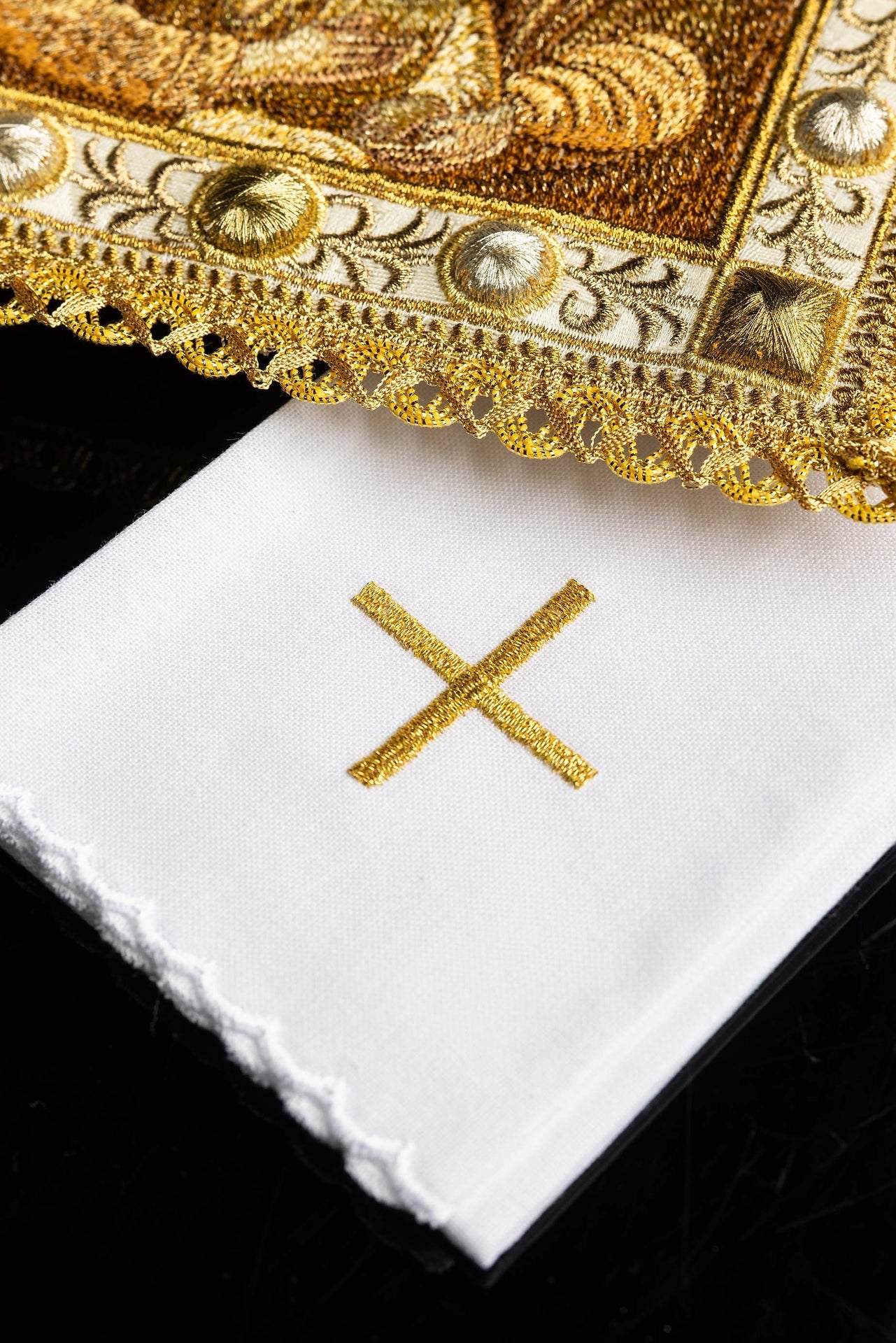 Bielizna kielichowa na Boże Narodzenie z wizerunkiem Świętej Rodziny - ORNATY.PL