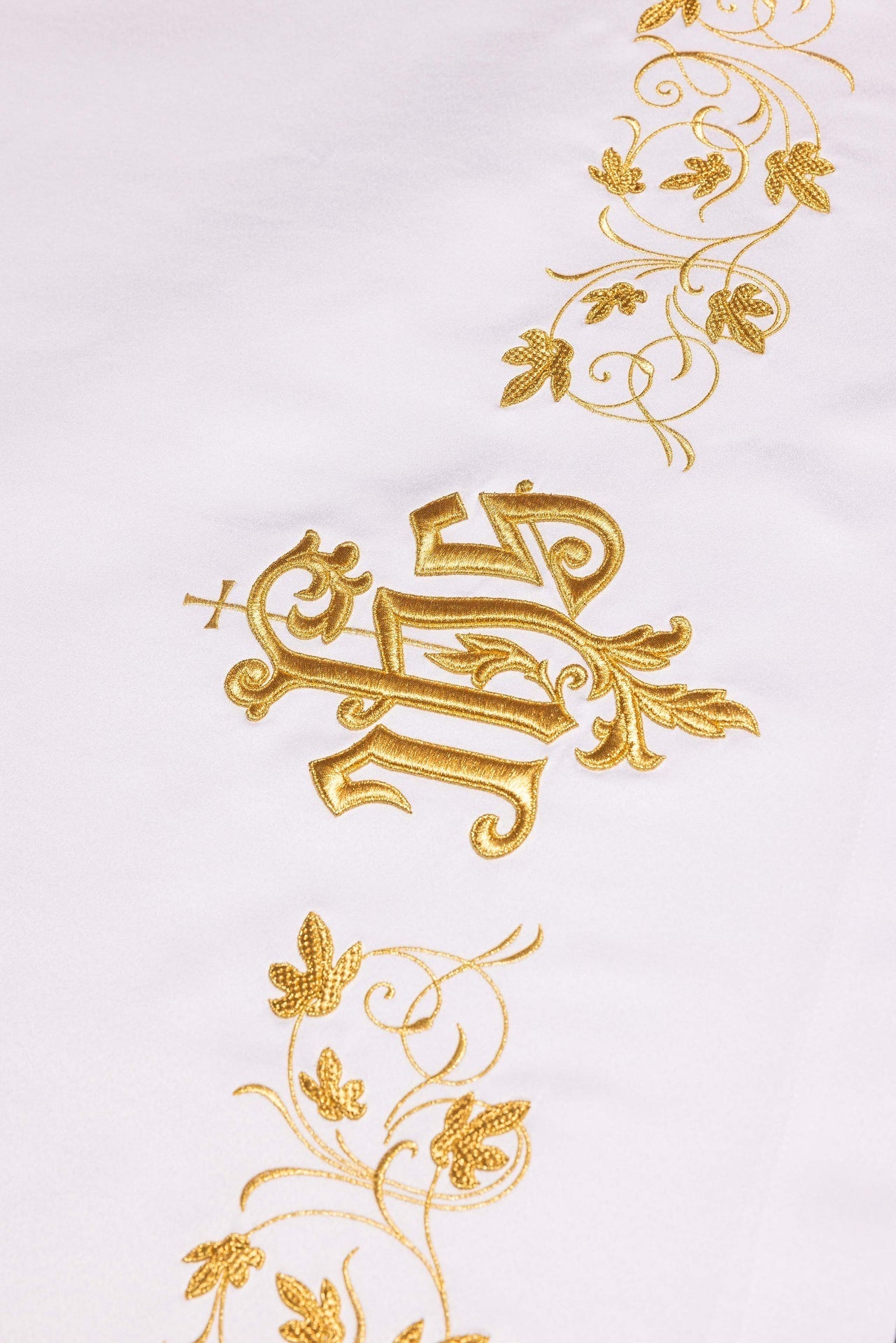 Altar Cloth with Gold IHS Embroidery