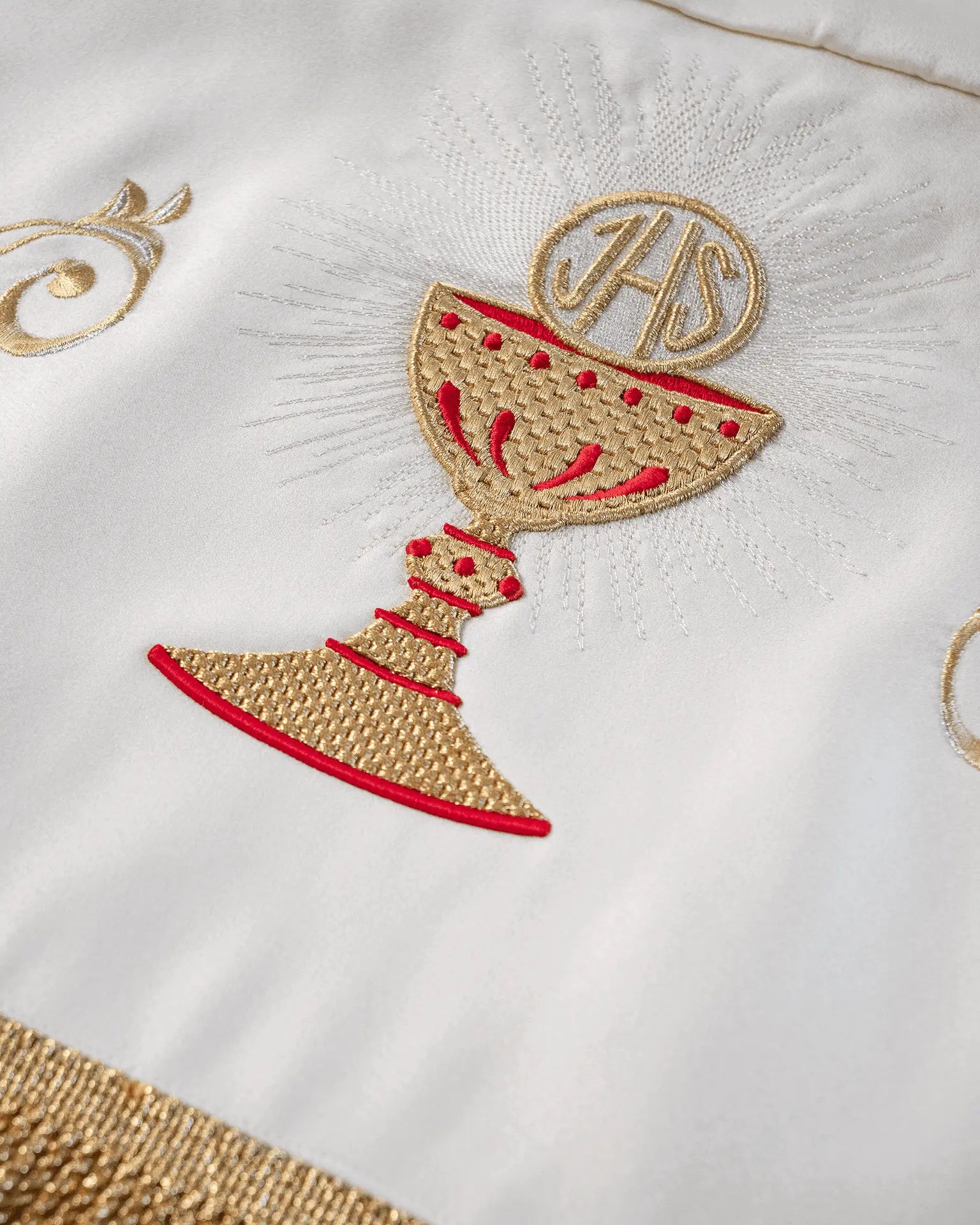 Embroidered baldachin