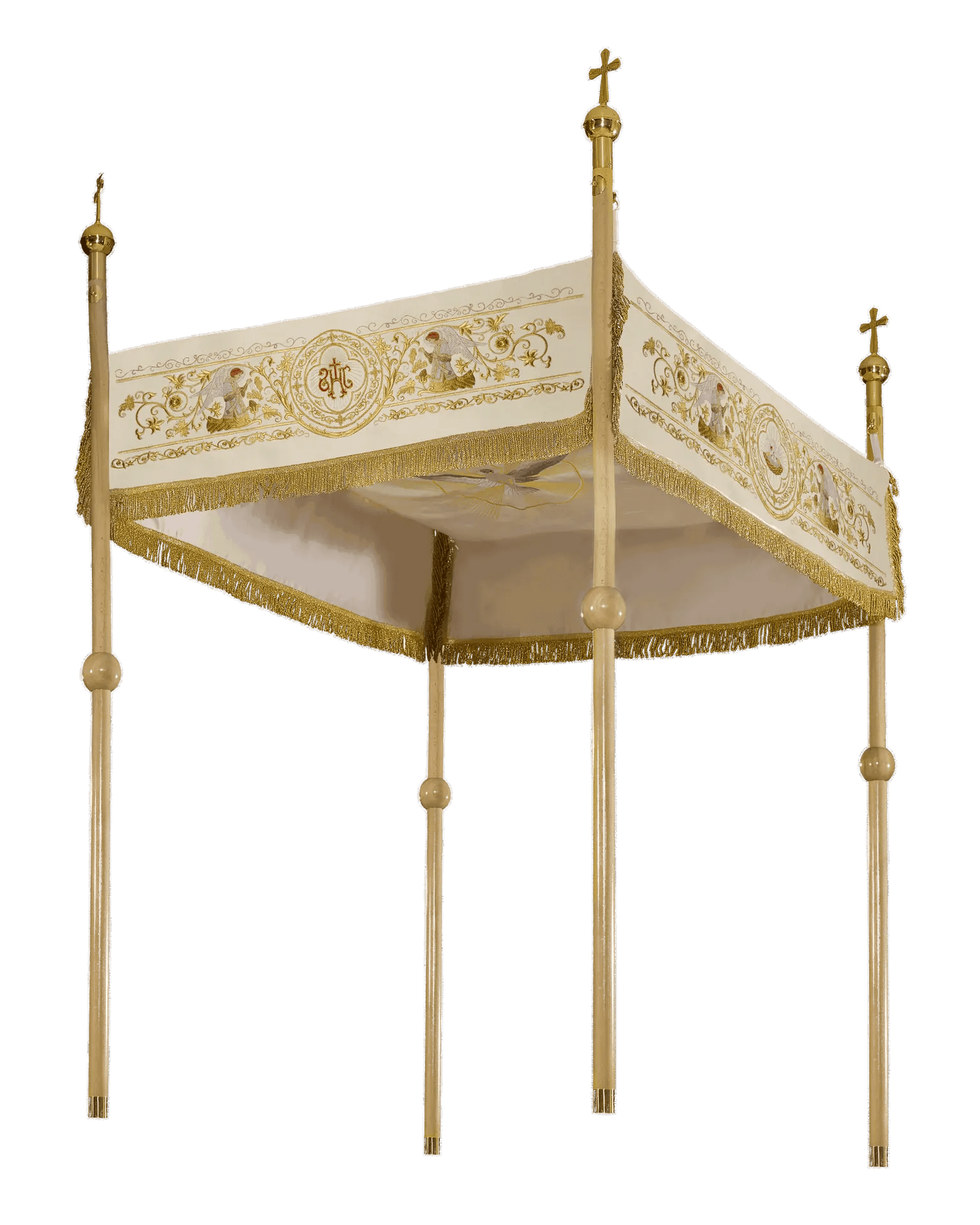 Embroidered baldachin