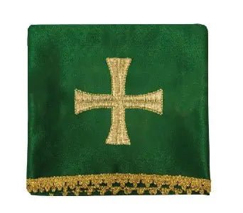Four veils for chalice with embroidered gold cross