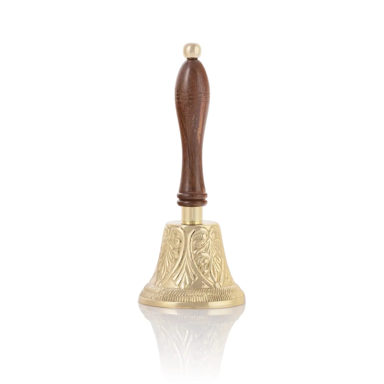 Brass Hand Bell with Wooden Handle