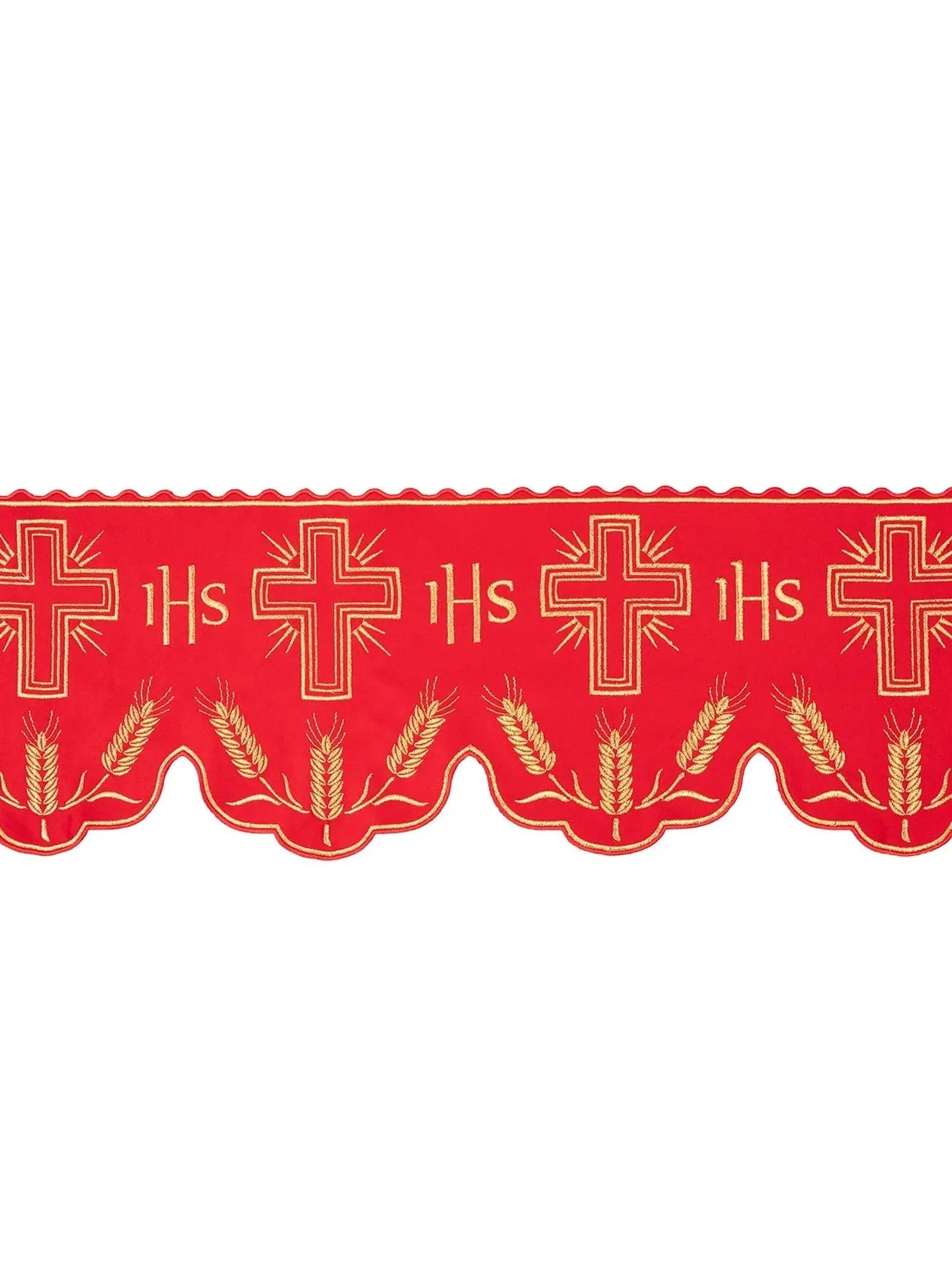 Metre with IHS monogram in green with cross motif