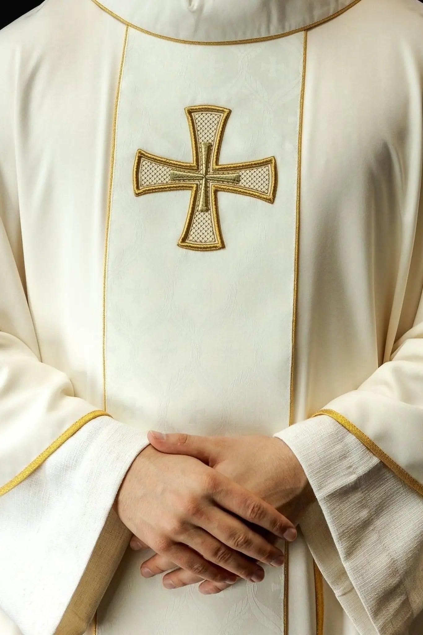 Chasuble Embroidered with a Band and Cross
