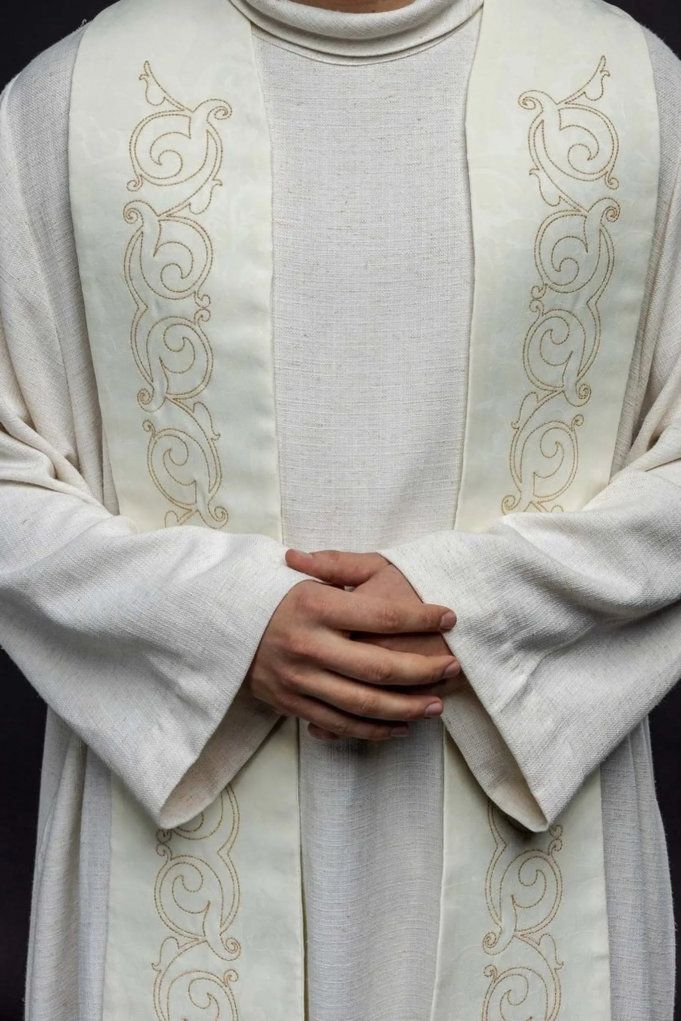Roman Stole with Cross Embroidery