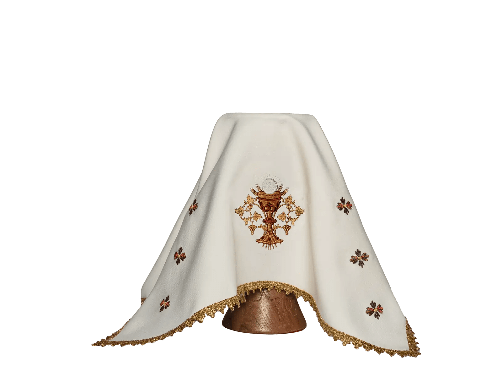 Veil for the chalice with the symbol of the Eucharist