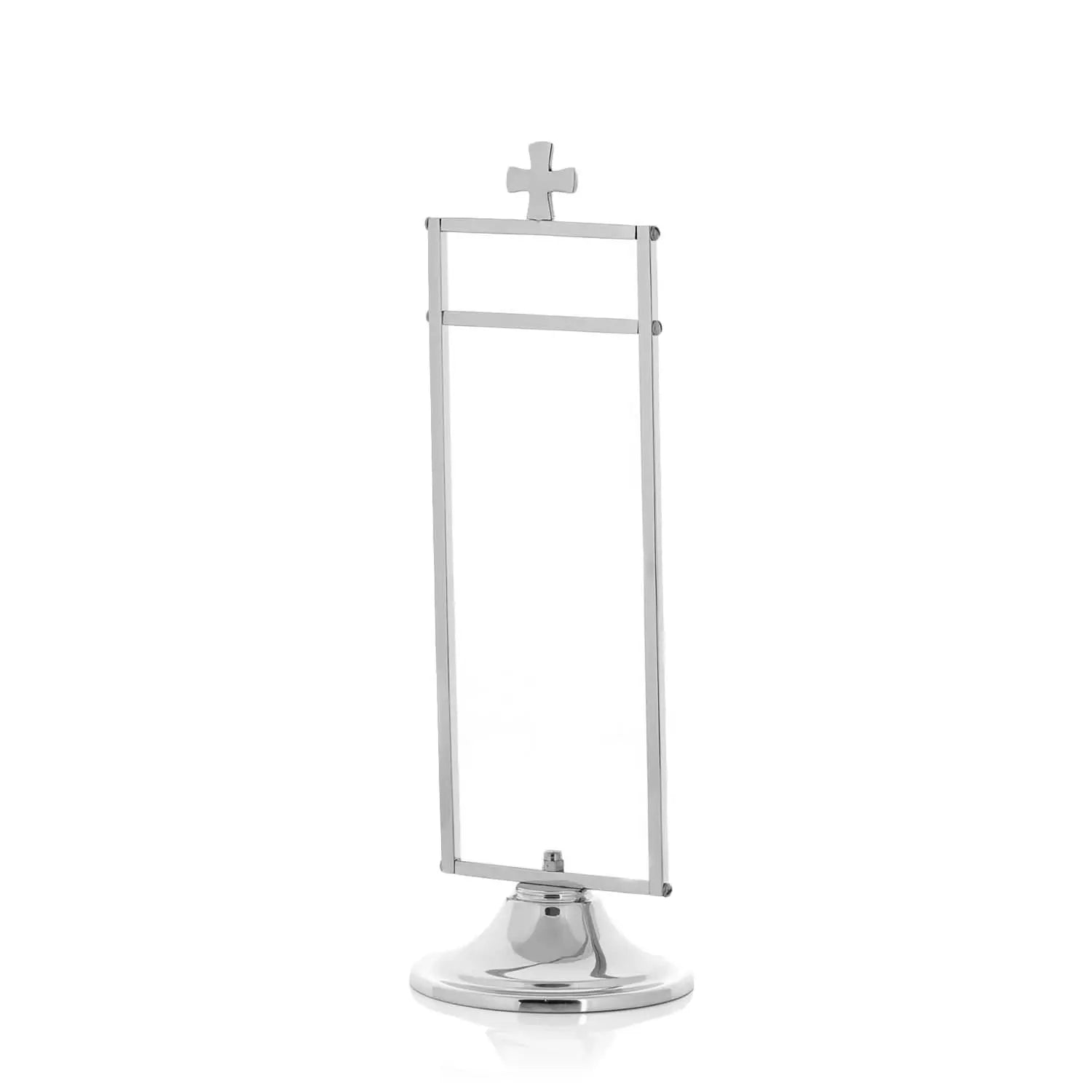 Nickel-Plated Brass Purificator Hanger with Cross – 25 cm