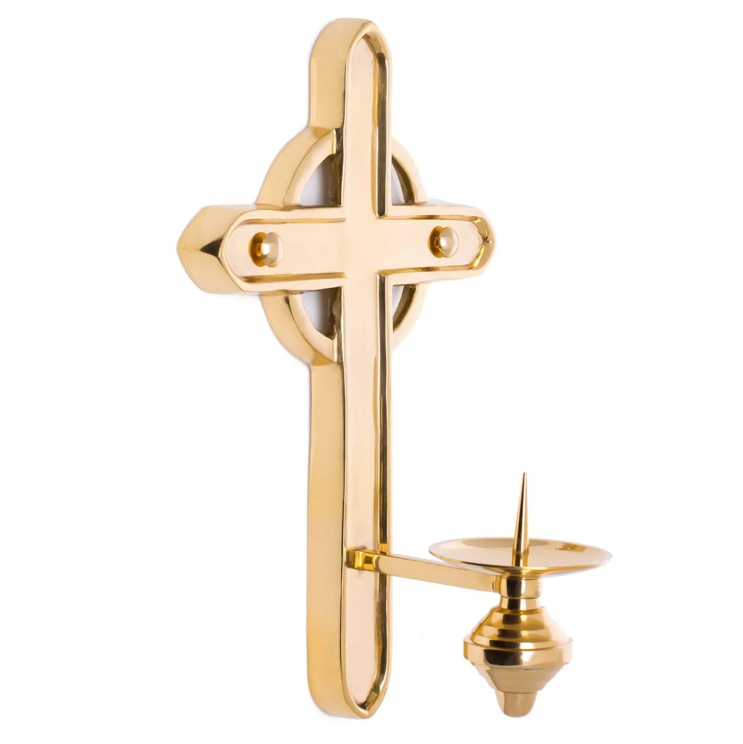Brass Zacheus Candle Holder
