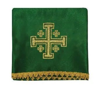 Set of four chalice veils with Jerusalem Cross embroidery