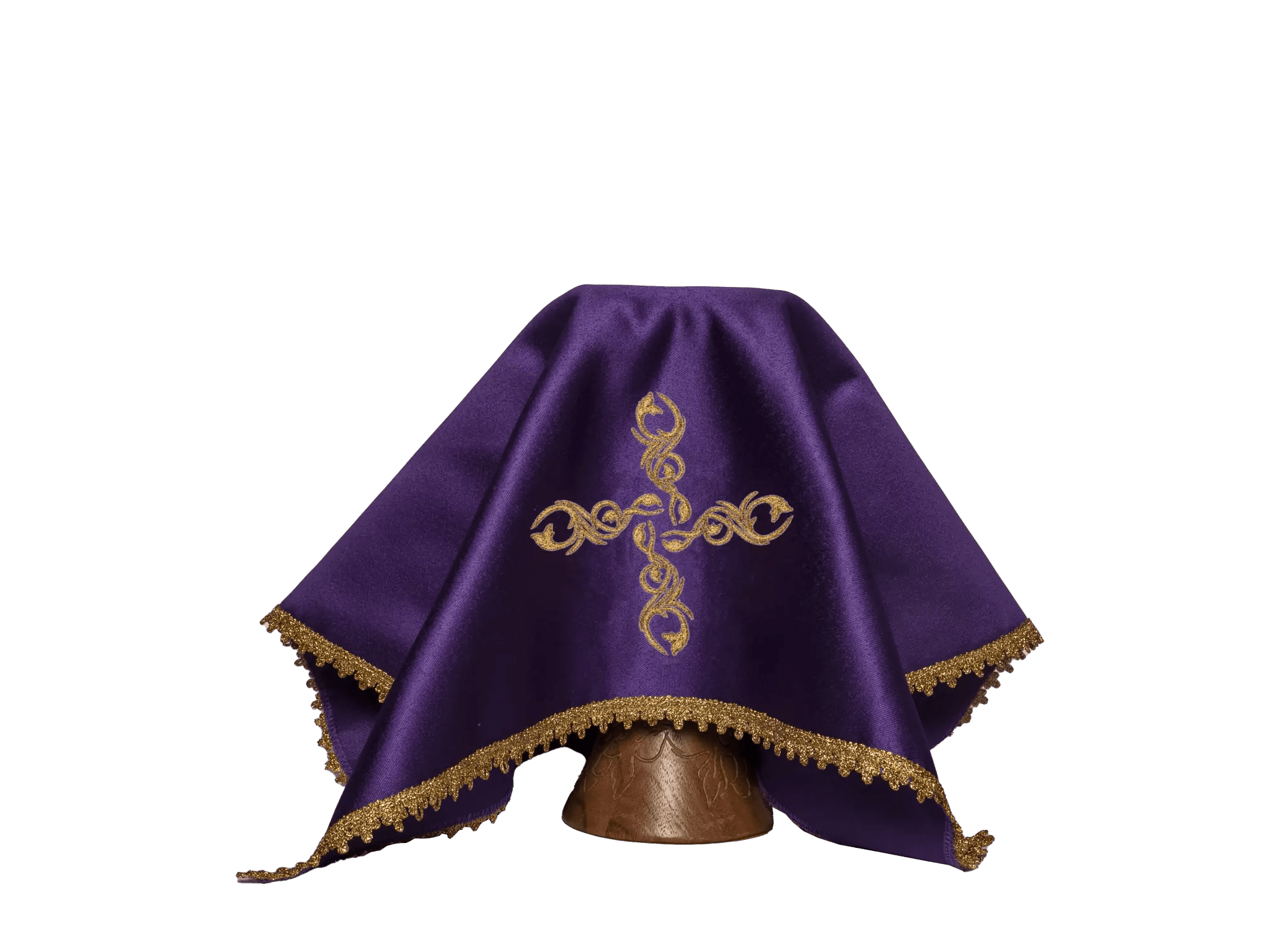 Set of veils for the chalice in four liturgical colours