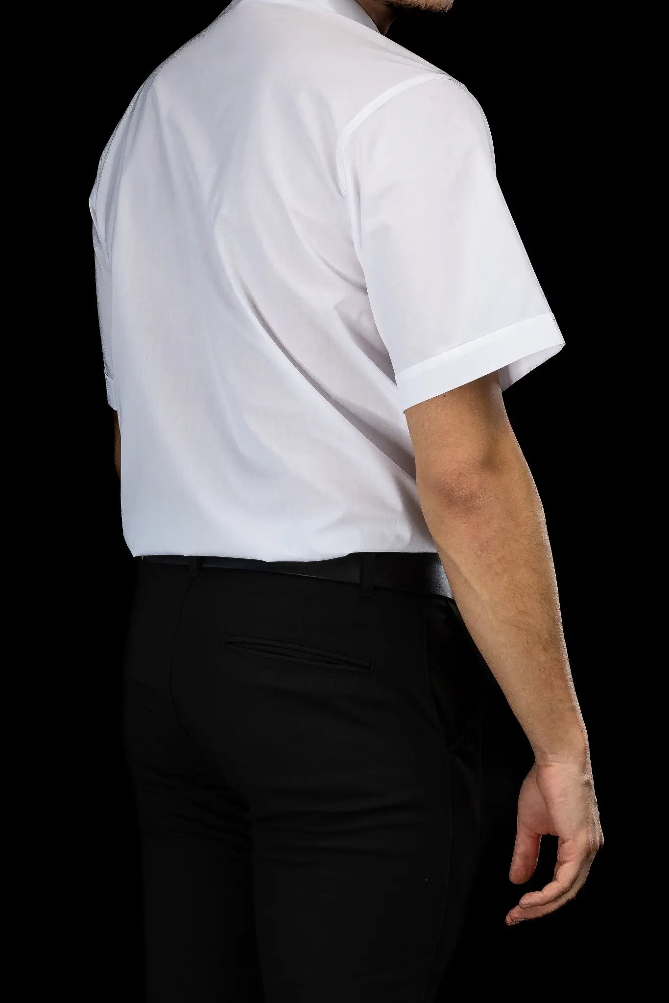 Clergy Shirt White Short Sleeve with Collar Tab