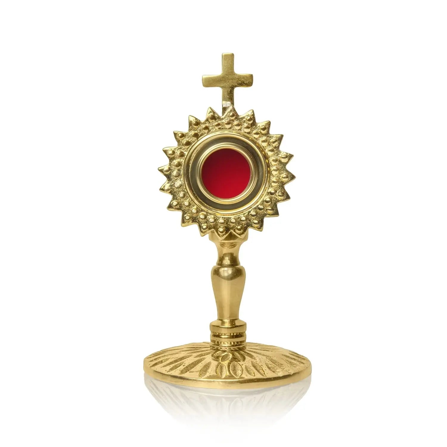 Brass Reliquary with Radiant Motif
