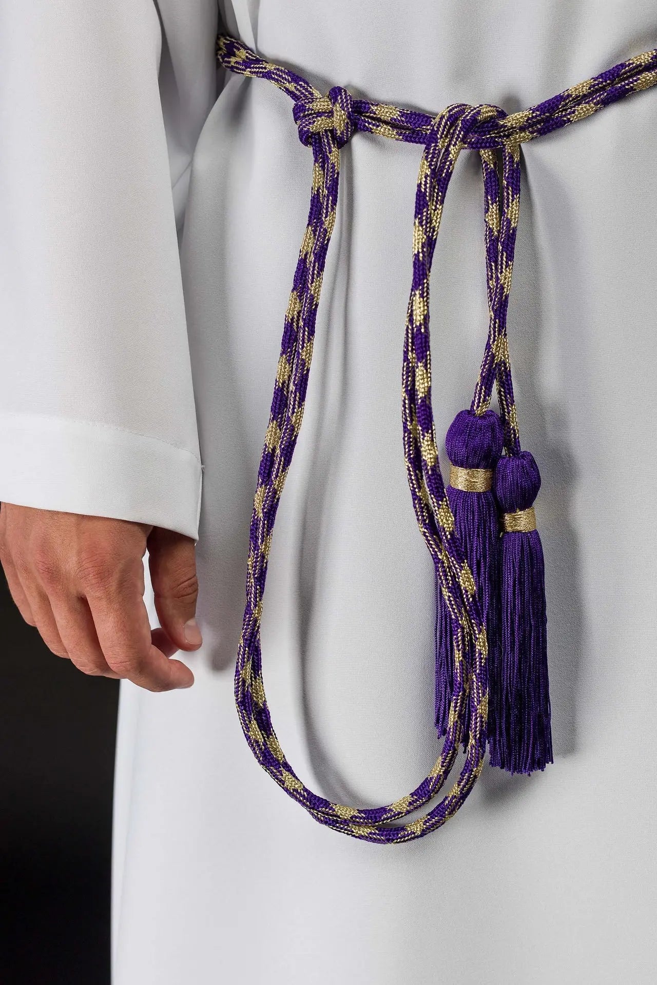 Purple-Gold Liturgical Cincture