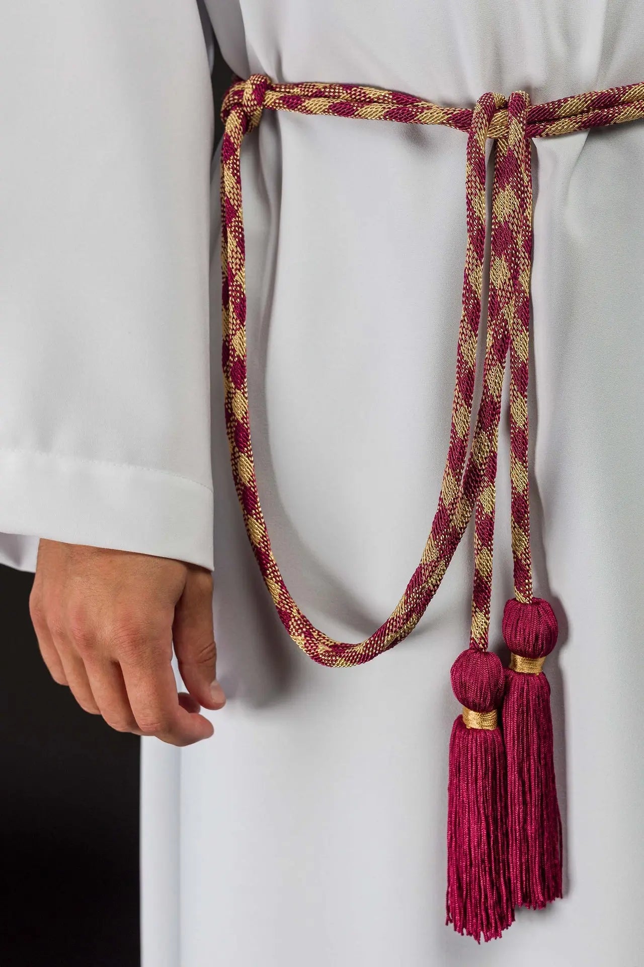 Premium Red-Gold Liturgical Cincture