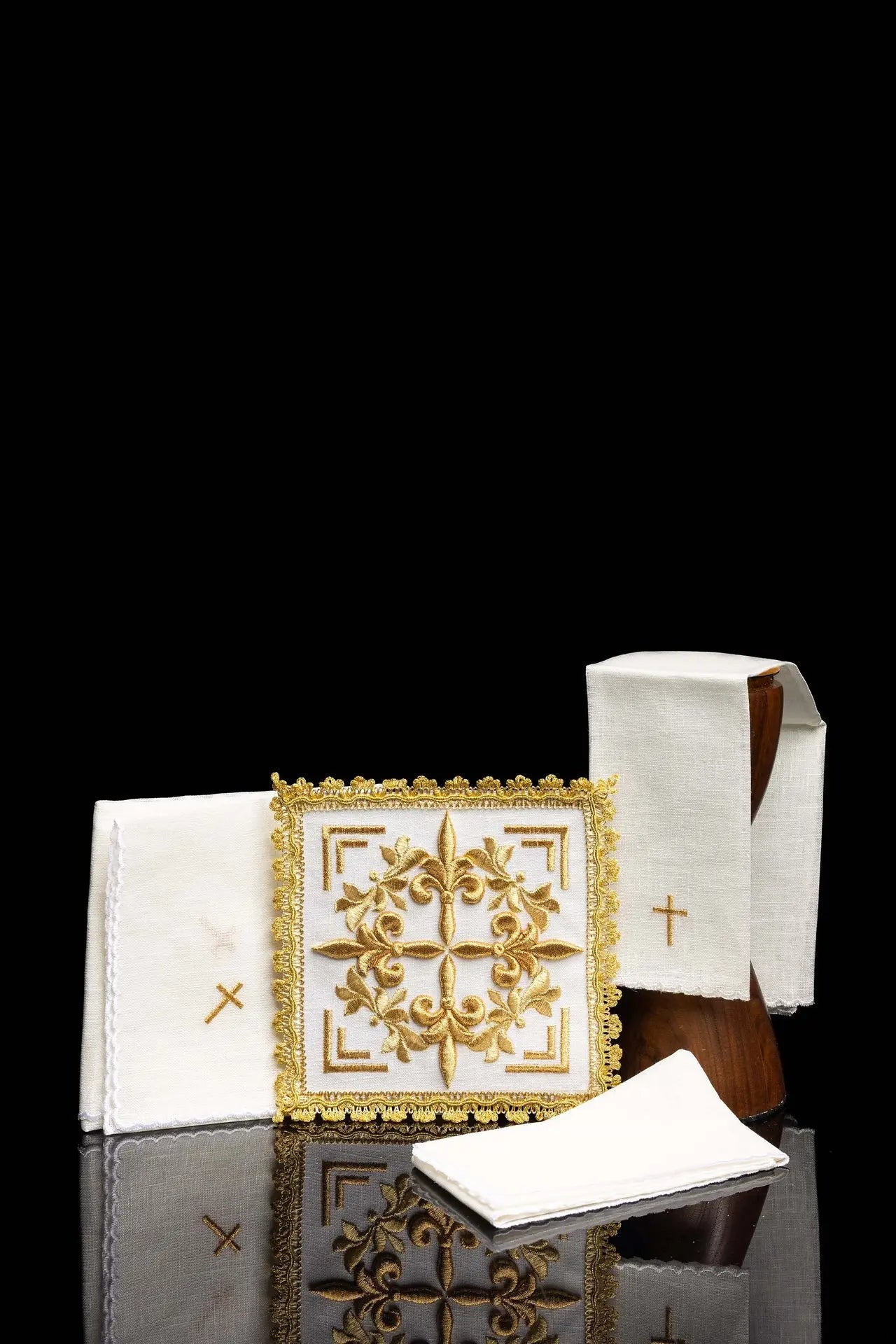 Gold embroidered chalice lingerie