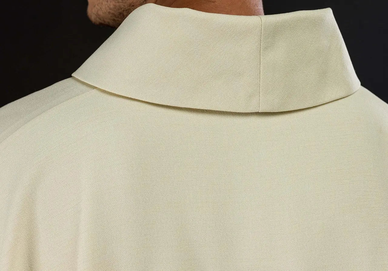 Chasuble with embroidered gold crosses