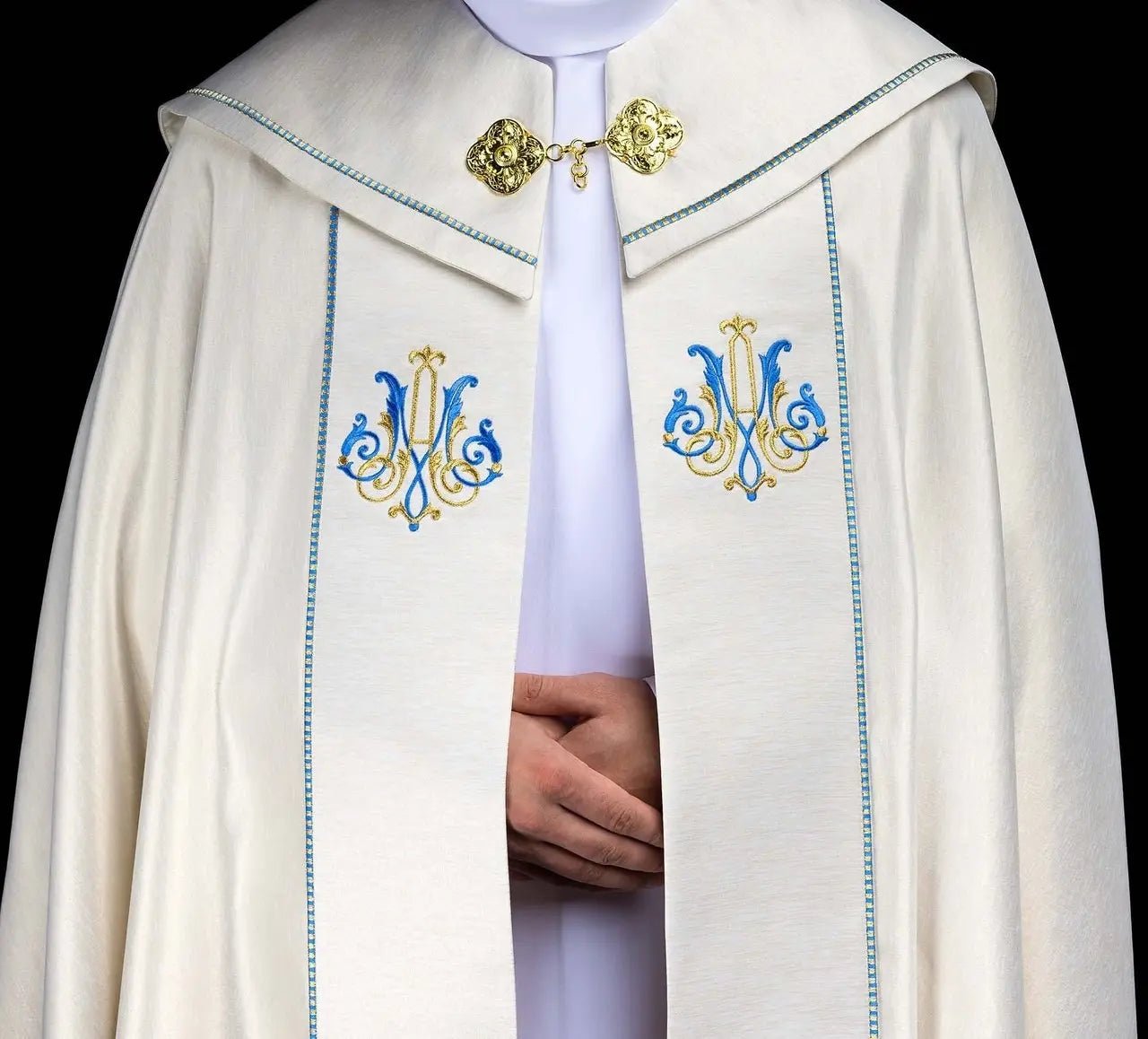 Ecru Marian Embroidered Cope