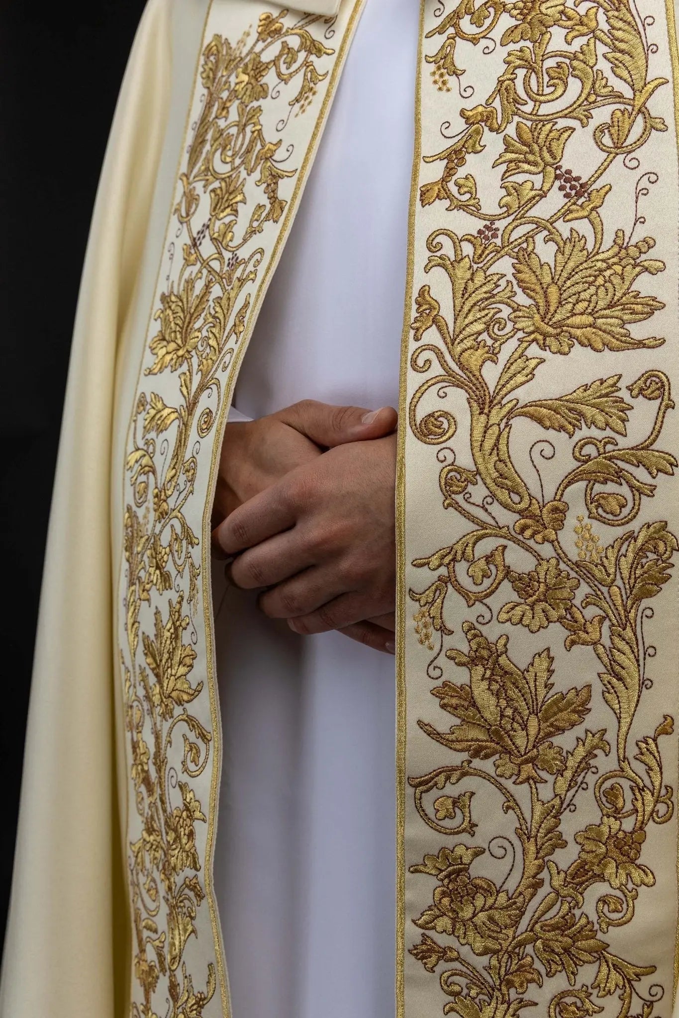 Liturgical Cope with Sacred Heart of Jesus Embroidery