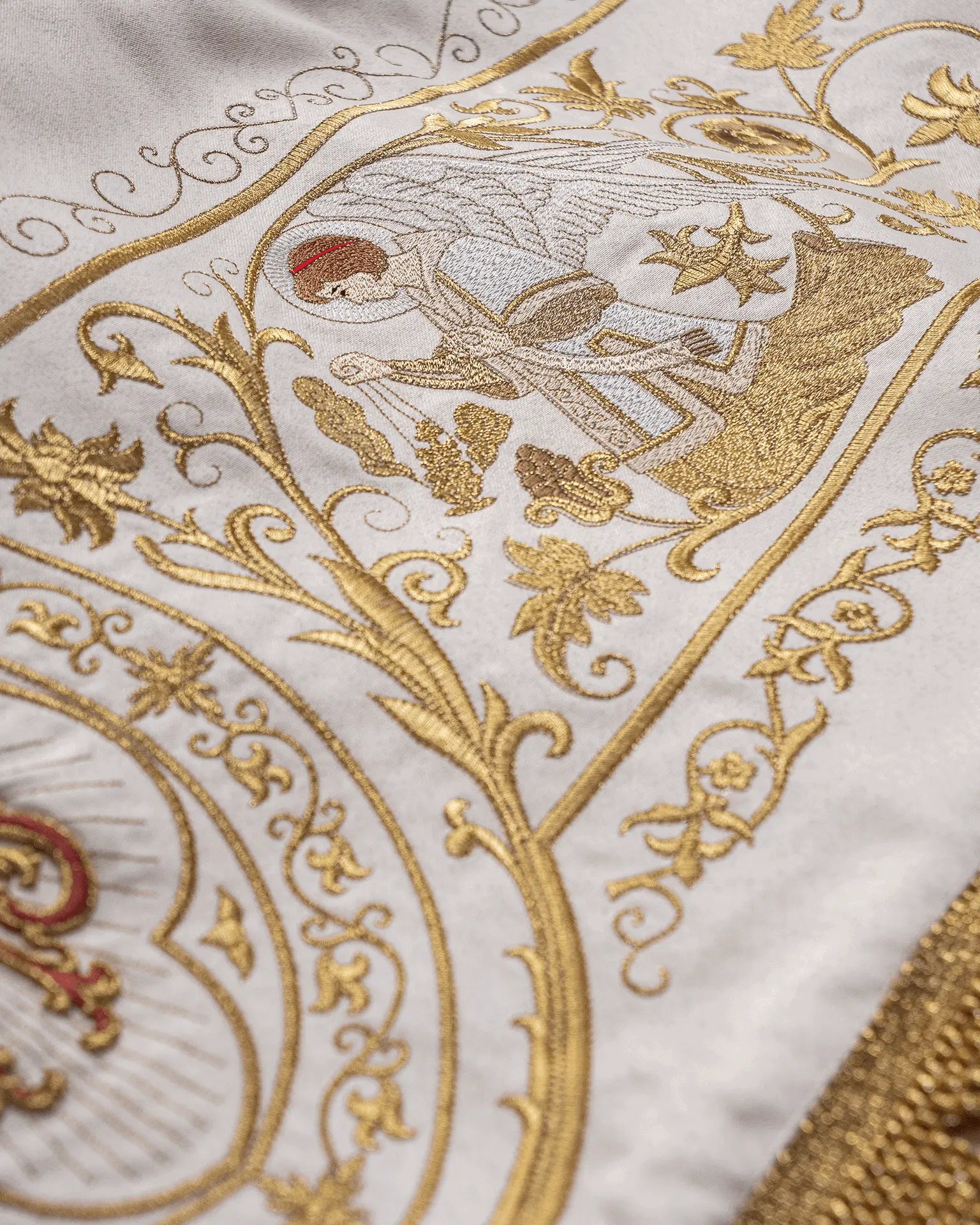 Embroidered baldachin
