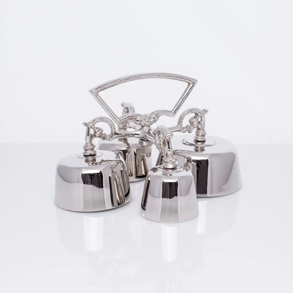 Quadruple Altar Bells in Nickel-Plated Brass
