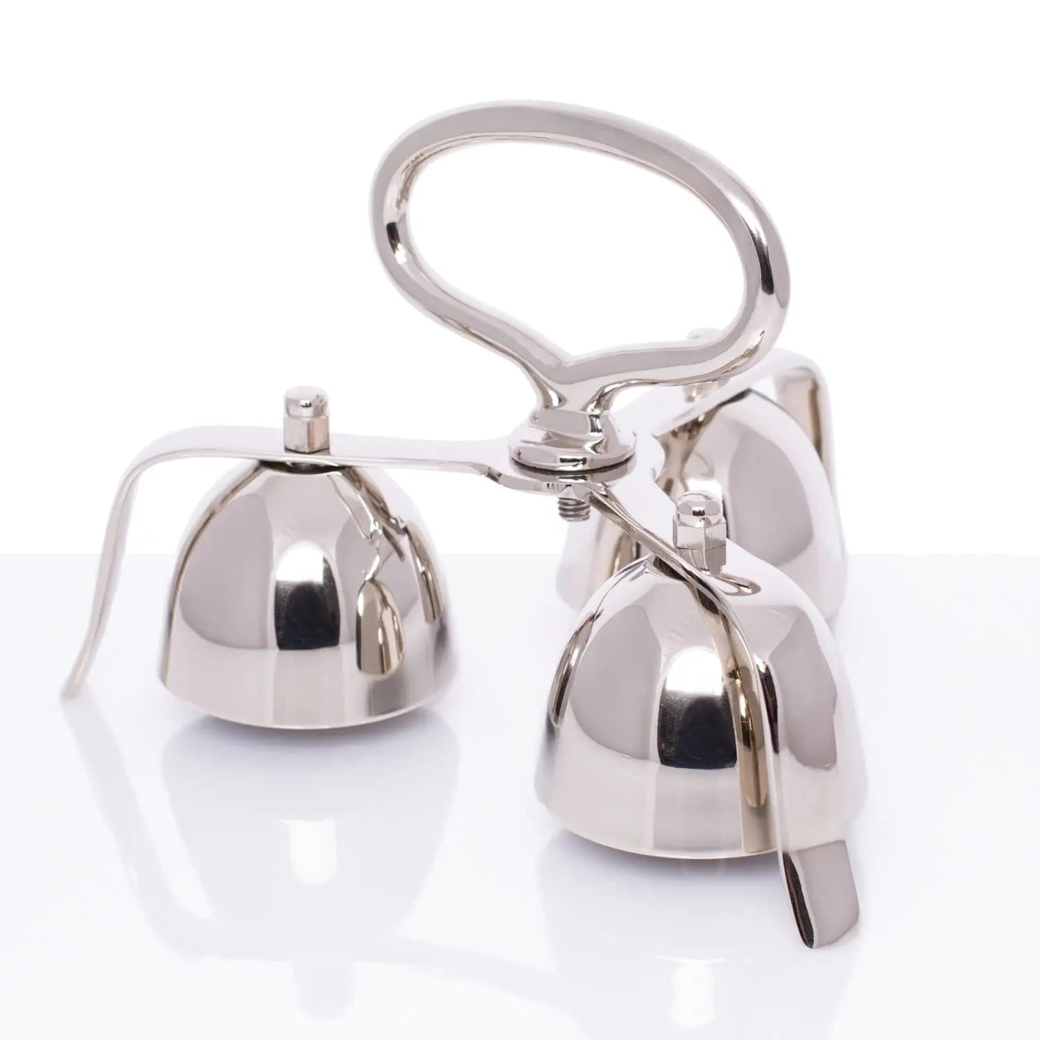 Triple Altar Bells in Nickel-Plated Brass