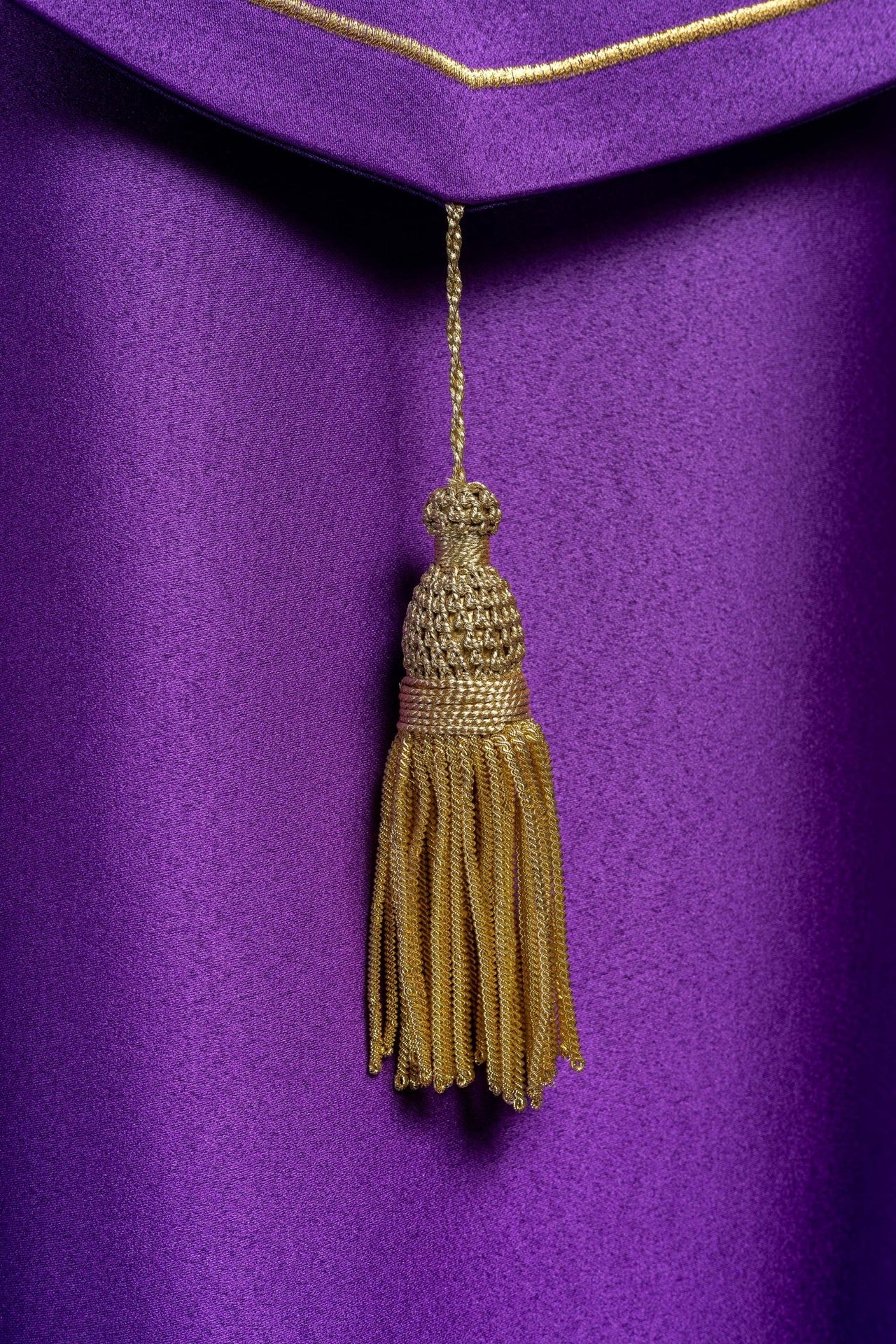 Kapa eucharystyczna monogram IHS Fioletowa