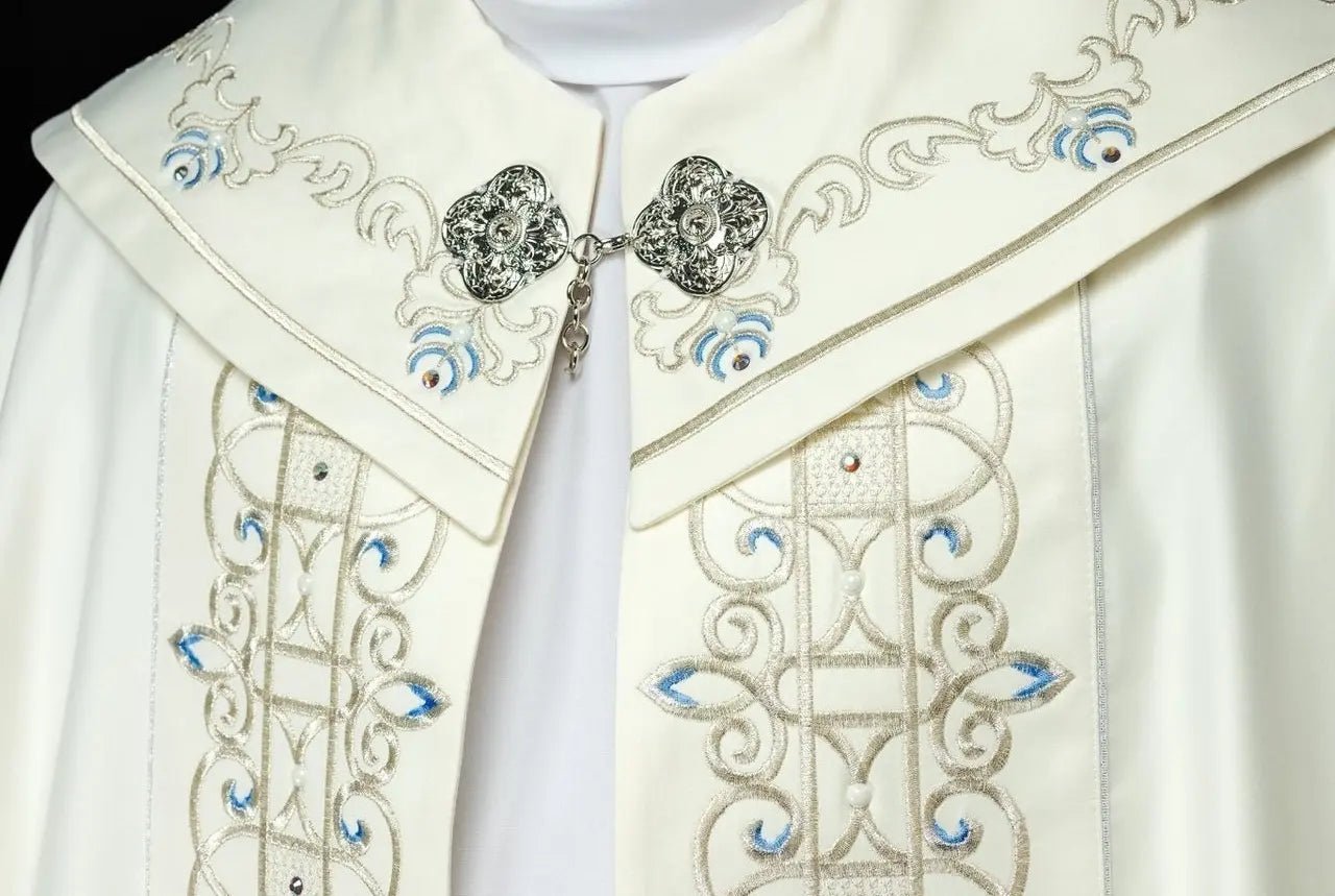 Embroidered Liturgical Chapel with Marian Symbol 150 cm