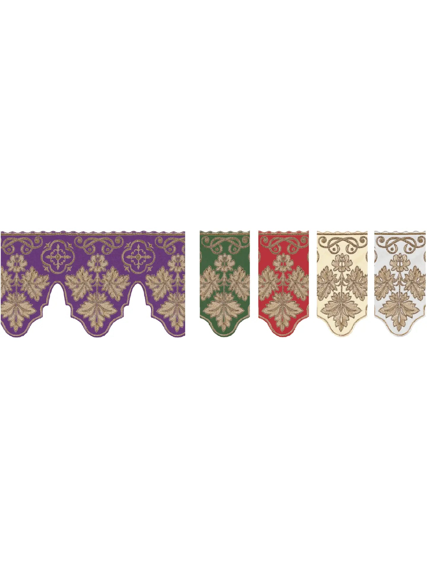 Metre with embroidery front Cross Green