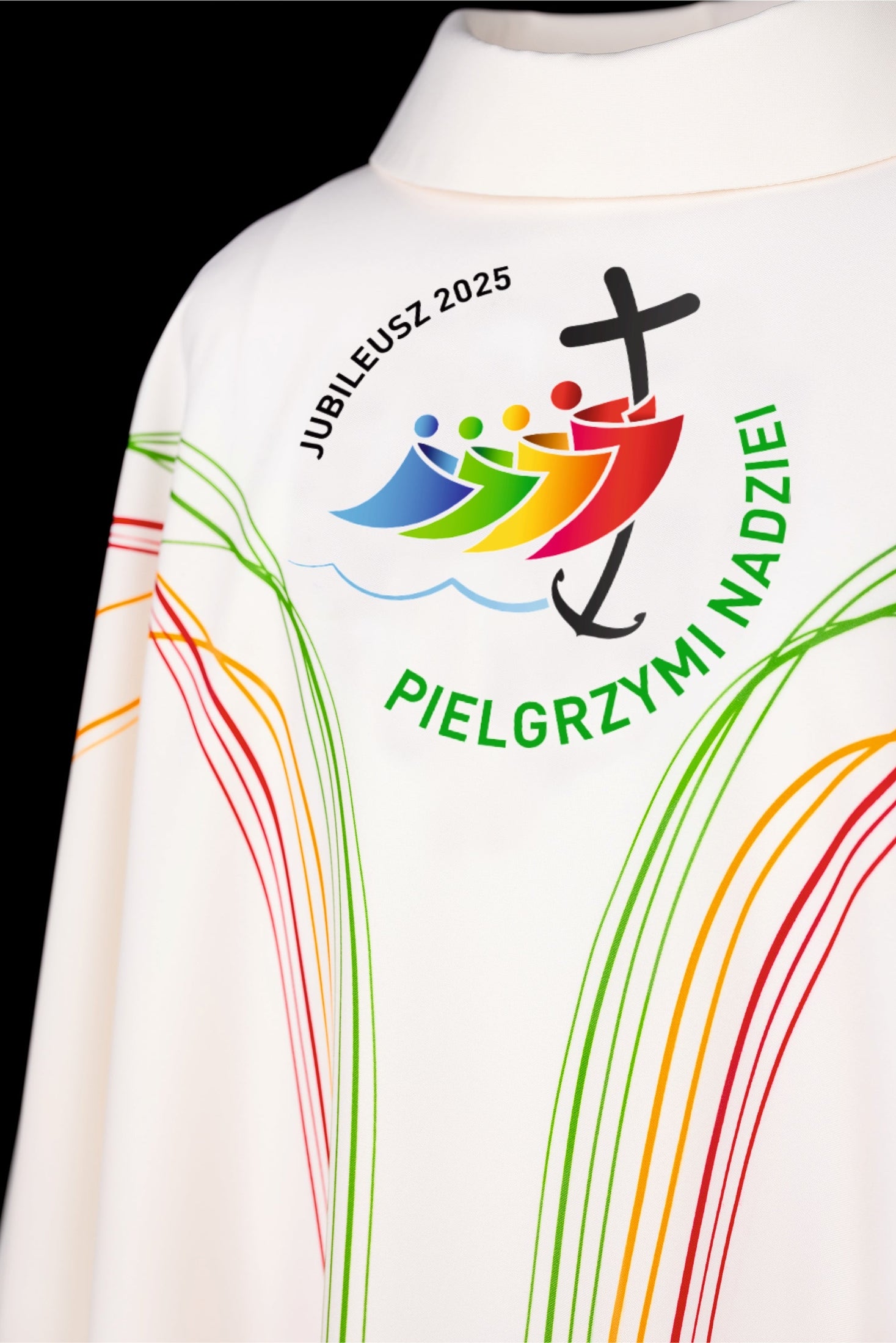 Chasuble in Ecru Color with JUBILEE ROME 2025 Logo (In Polish Language)