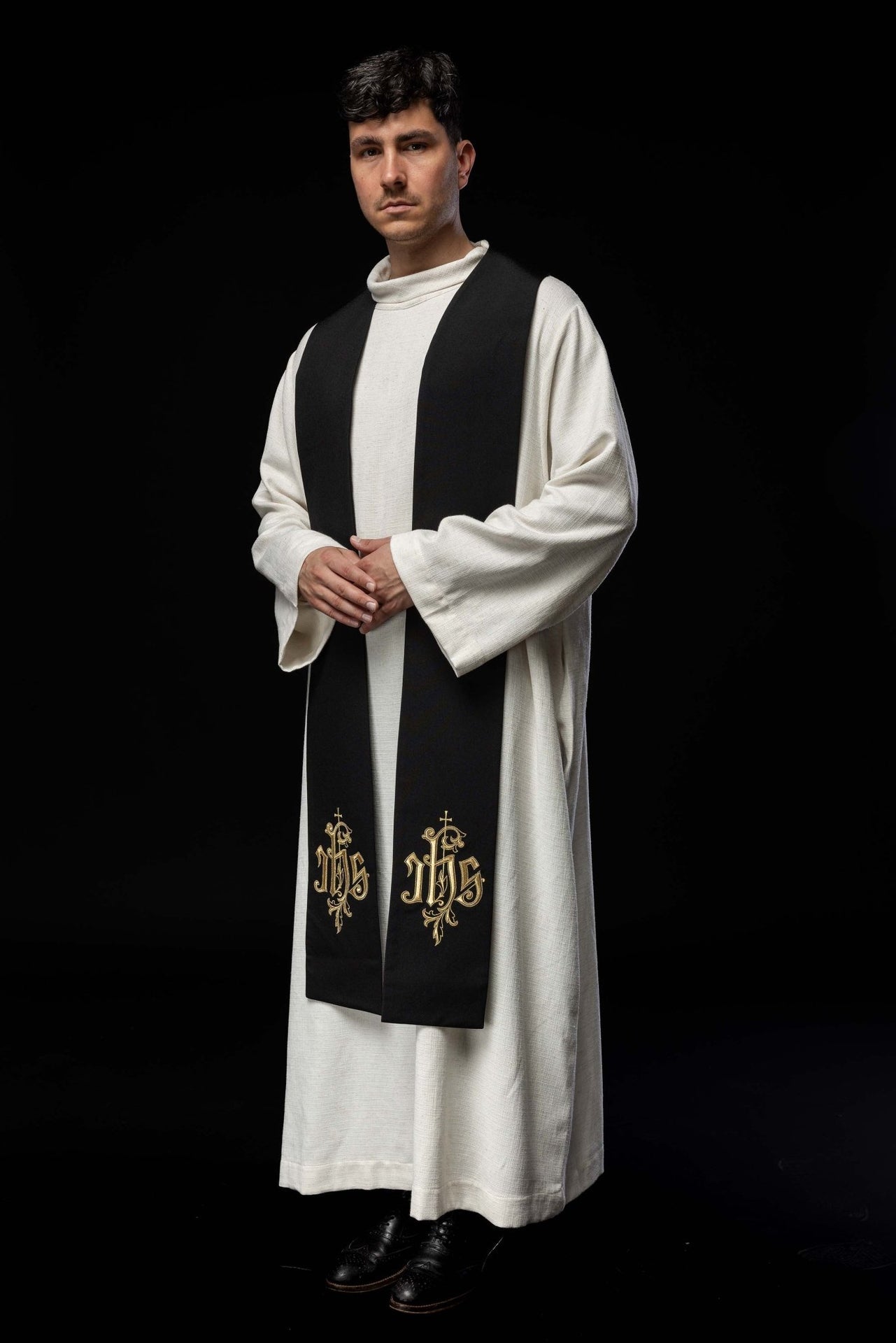 Stuła haftowana IHS