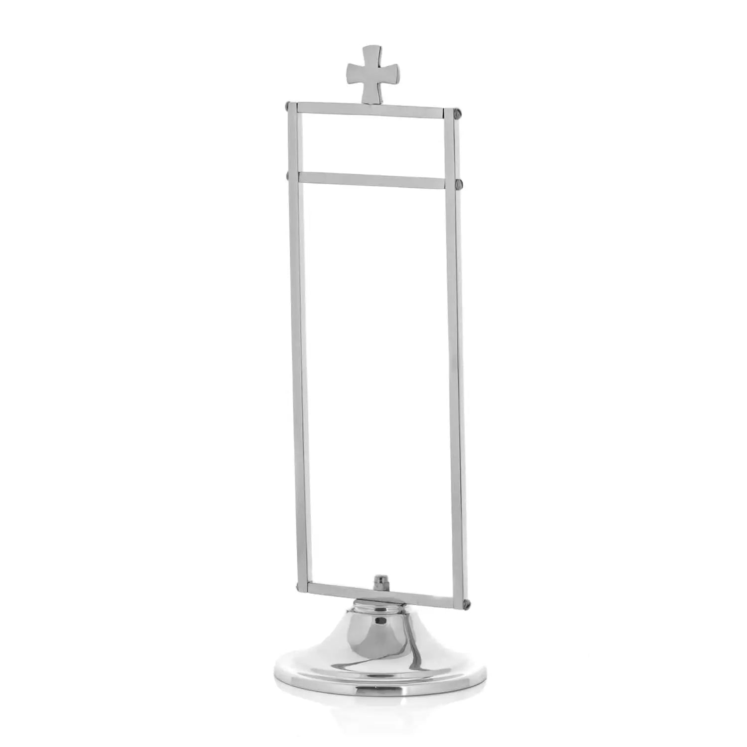 Nickel-Plated Brass Purificator Hanger with Cross – 30 cm
